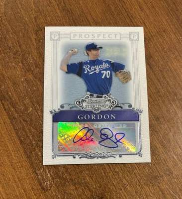 Alex Gordon 2006 Bowman Sterling Prospect Rookie Auto BSP-AG Nebraska Royals RC - Image 1 of 2