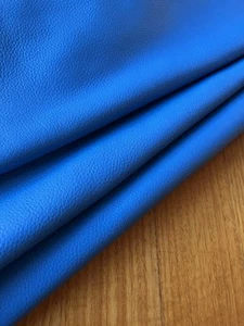 Pebble Leather Cow Hide 1.6mm 26sqf Azure Color - Picture 1 of 6