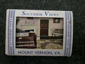 Mount Vernon VA - 20 Colored Souvenir Views Miniature Card Vintage Set. - Picture 1 of 11