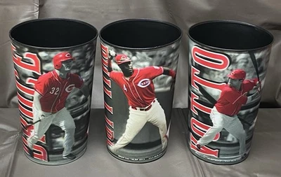 Cincinnati Reds Lenticular Souvenir Cups Bruce, Phillips And Votto Full Set 2013 - Image 1 of 4