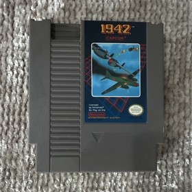 Capcom 1942 Nintendo NES Shoot 'em Up Game Cartridge Manual & Sleeve