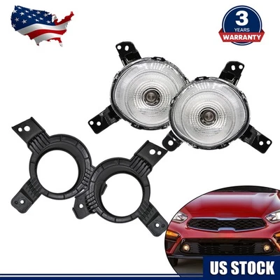Conjunto de faros antiniebla DRL lado conductor y pasajero para Kia Forte 2019-2021 Foto 1 de 4