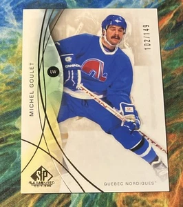 2024-25 Upper Deck SP Game Used Michel Goulet #171 Gold /149 Nordiques - Picture 1 of 3