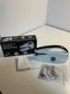 Gifts Mini Portable Sewing Machine Handheld Electric Compact White - Picture 1 of 3