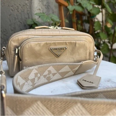 Bandolera Prada Nappa Cuero Antiguo Multi Bolsillo Foto 1 de 4
