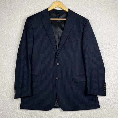 Chaqueta Blazer Brooks Brothers 1818 Regent Reda Lana 42R Azul Marino Rayas Italia Foto 1 de 4