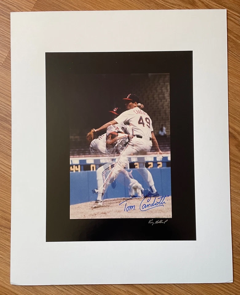 汤姆·坎迪奥蒂签名多次曝光图像 • 在名人堂展出 — 第 1/2 张图片