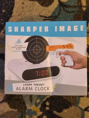NIB Sharper Image Laser Target Alarm Clock Gift Brand New Excellent Condition!! - Image 1 of 4