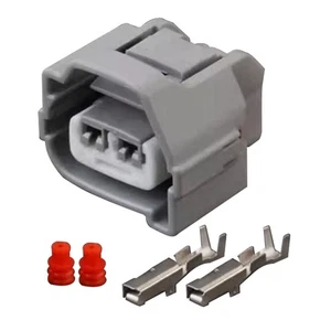 2 Pins Ignition Coil Connector Plugs Black fits Hyundai Getz - Picture 1 of 5