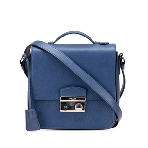 PRADA Safiano Handbag Shoulder Bag 2WAY Women 【Used】 - Picture 1 of 10