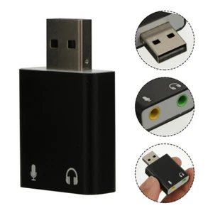 Audio Adapter Cards USB External Stereo Sound Converter - Picture 1 of 14