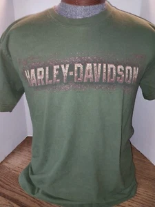 HARLEY DAVIDSON "EL CAJON - CALIFORNIA" GREEN LARGE - Picture 1 of 3