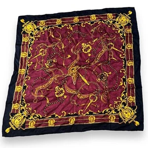 Equestrian style silky scarf - Picture 1 of 4