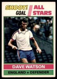 Topps Football Red 1977 (B1) Dave Watson Shoot/All Stars England No. 240 - Picture 1 of 2