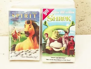Shrek Special edition big box & Spirit Stallion VHS Videotape movie NEW SEALED - Picture 1 of 8