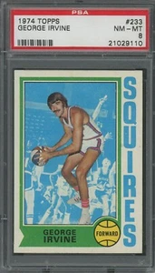 1974 Topps #233 George Irvine PSA 8 - Bild 1 von 2
