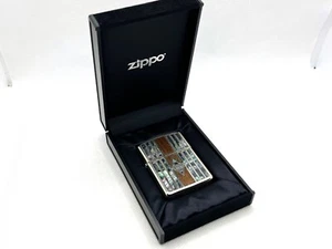 Rare! Auth ZIPPO 2004 ARMOR Limited Edition Wood & Shell-Inlay Lighter w Case - Picture 1 of 10