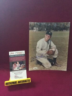 Tommy Henrich New York Yankees Signed 8 X 10 Color Photo JSA -1 # - Image 1 of 4