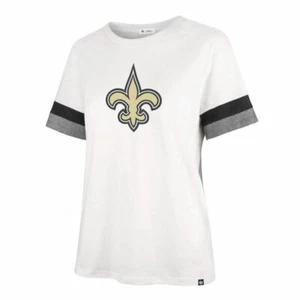 Camiseta para mujer New Orleans Saints blanca causal '47 - Imagen 1 de 3