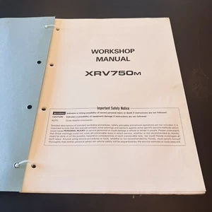 Honda XRV750M Addendum Supplement Genuine Workshop Service Manual - Picture 1 of 4