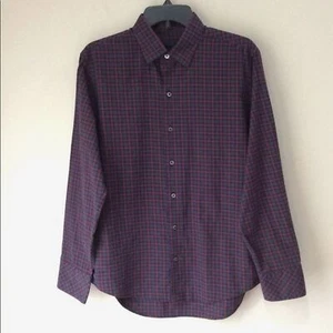 Zachary Prell Liberman Check Shirt Long Sleeve Multi-Color Button Front Sz Small - Picture 1 of 6