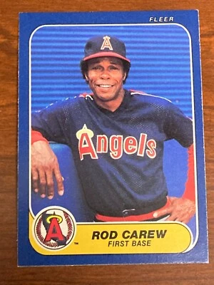 ROD CAREW 1986 FLEER CALIFORNIA ANGELS CARD #151 - Image 1 of 2