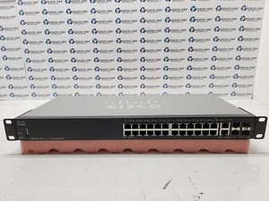 CISCO 28 Port Network Switch SG350-28, Grade B, SKU 16448 - Picture 1 of 3