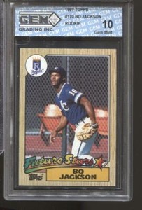 1987 Bo Jackson Topps #170 Gem Mint 10 RC Rookie Kansas City Royals