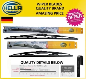 HONDA S2000 WIPER BLADES 1999 to 2009 HELLA QUALITY BRAND 20" & 16" - Picture 1 of 7