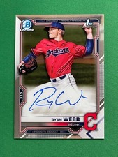 2021 Bowman Draft RYAN WEBB 1ST BOWMAN CHROME DRAFT PICK AUTOGRAPHS #CDA-RW