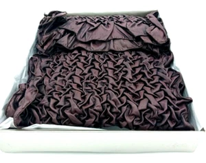 NWOT Nordstrom Women’s Brown Ruffled Scarf 48" x 10" - Picture 1 of 3