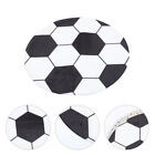 Tapis rond de football : tapis à carreaux noir blanc pour chambre