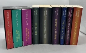 Throne of Glass Lot of 9 Books Set - Heir, Ash, Storms, Midnight, Dawn, Glass - Picture 1 of 16