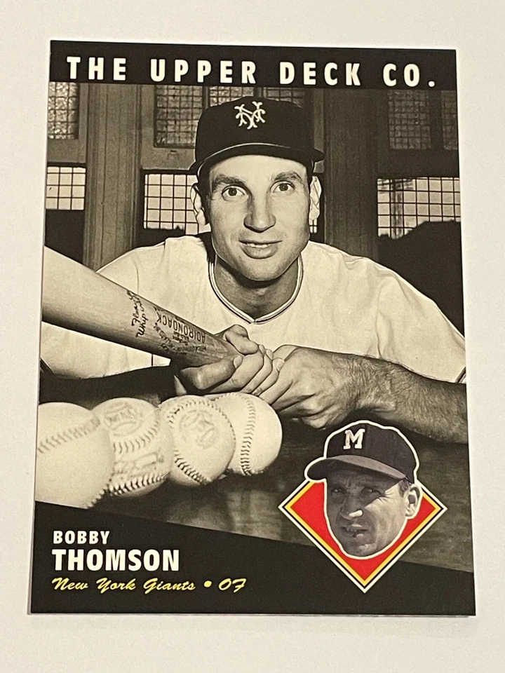 1994 Upper Deck All-Time Heroes Baseball #51 - Bobby Thompson - New York Giants - Image 1 of 2