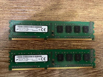 MICRON 4GB 1RX8 PC3 12800U-11-13-A1-MT8JTF51264AZ-1G6E1 - Image 1 of 2