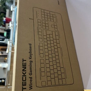 TECKNET RGB Gaming Keyboard, 105 Keys, All-Metal Panel, 15-Zone RGB... - Picture 1 of 2