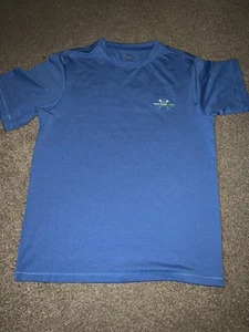 Vineyard Vines Boy's Size L (16) Blue  T-Shirt Lacrosse Whale Short Sleeve - Picture 1 of 4