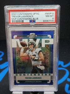 2022 PANINI CONTENDERS OPTIC TREVOR LAWRENCE MVP BLUE /99 JAGUARS - Picture 1 of 1