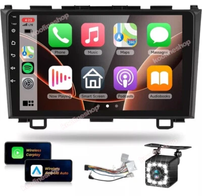 64GB For 2007-2011 Honda CRV Carplay Android 13 Car Stereo Radio Navi BT GPS+CAM - Image 1 of 4