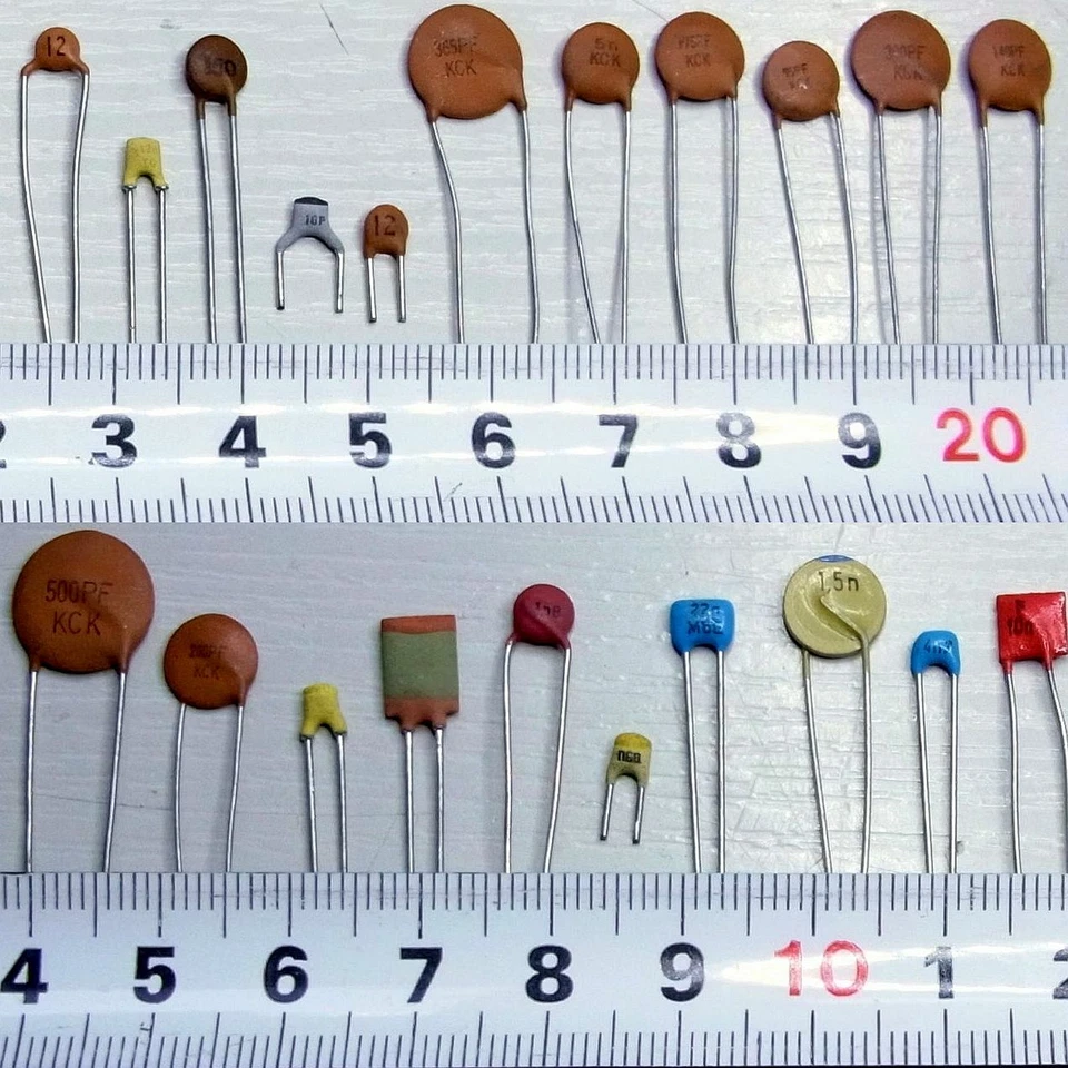 MARKENLOS 3x Kerko Ceramic Disc Capacitor 0.0012 - 33 nF / 1.2 - 33000 pF 50V - 1000V