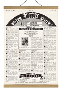 Seltene Original R&B Reviews/The Nutmegs Promo Anzeige, montiert mit Magnetrahmen! - Bild 1 von 3