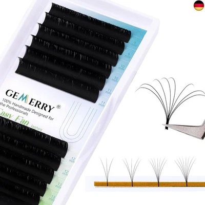 GEMERRY C curl 0,07 Selbstfächernde Wimpern Volumentechnik Wimpernverlängerung Easy Fan