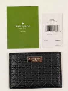 New Kate Spade Penn Place Embossed Graham Card Case NWT - Picture 1 of 11