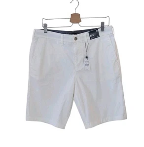 Pantaloncini corti slim uomo EXPRESS 33 bianchi iper elasticizzati 10" cuciture interne al ginocchio nuovi - Foto 1 di 15