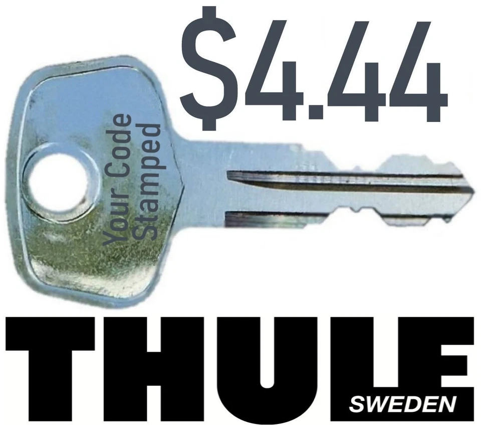 1 chave de substituição THULE teto de esqui rack de carro trava transporte de bicicleta caiaque surf - Imagem 1 de 1
