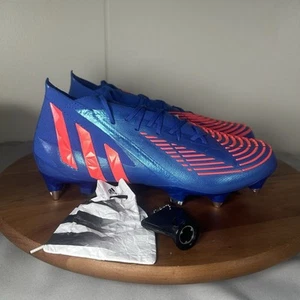 Adidas Predator Edge.1 SG Blue Red Soccer Cleats Size Men’s 7.5/Women’s 8.5 - Picture 1 of 11
