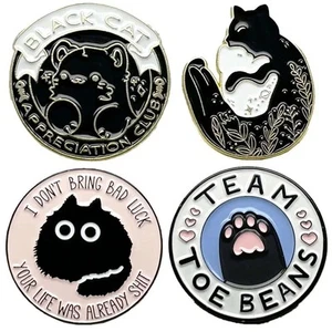 Cat Enamel Pins Set II - Picture 1 of 17