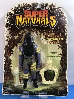 Figura Super Naturals - Calavera - Líder Malvado De Colección 1987 - Nueva En Paquete Foto 1 de 4