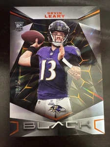 2024 Panini Black Devin Leary Rookies #126 Citrine /25 Baltimore Ravens RC SSP - Bild 1 von 2