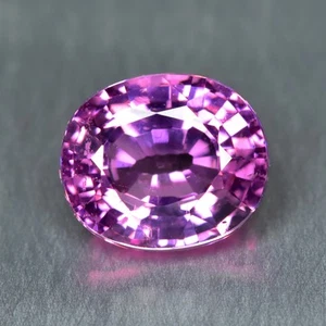 1.70Ct Oval_ Vibrant Pink Unheated Malaya Garnet _ Tanzania - Picture 1 of 1